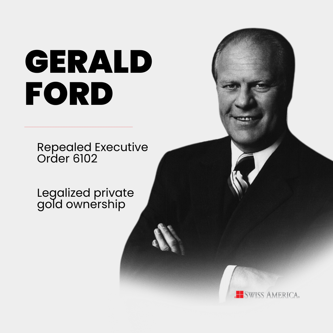 Geoard Ford 17 Presidents and Gold: Key Moments in History