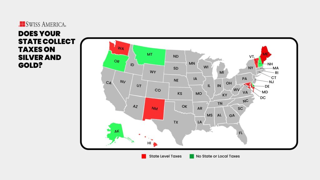 Sales tax on gold and silver by state